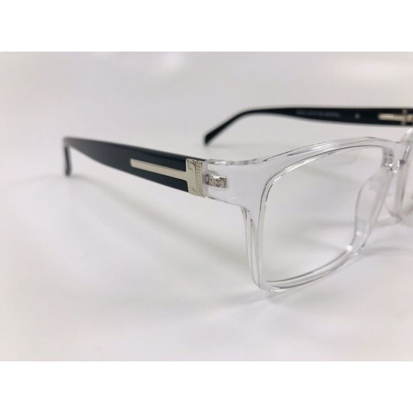 New Wide Guyz Crystal & Black BIG AL Eyeglasses 58mm for The Stylish Large Man - Picture 5 of 12